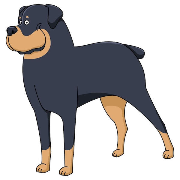 Signmission Rottweiler Dog Decal, Dog Lover Decor Vinyl Sticker D-12-Rottweiler - main